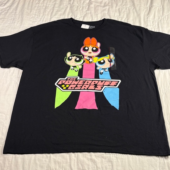 The Powerpuff Girls Other - The Powerpuff Girls Cartoon Network Black Graphic T-Shirt XXL NWT